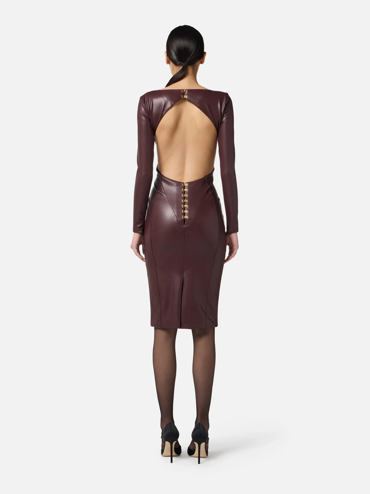 ELISABETTA FRANCHI Abito Donna  AB79557E2 EA4 MERLOT - Image 5