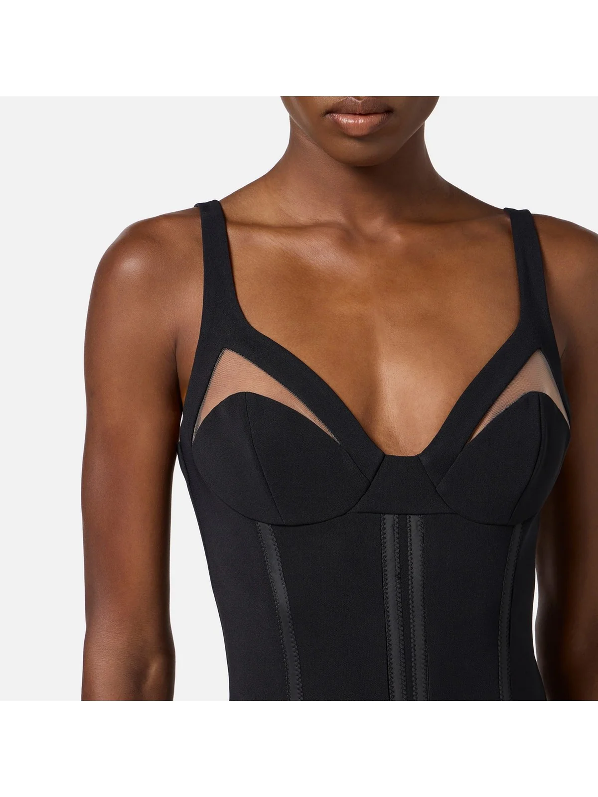 ELISABETTA FRANCHI Abito Donna  AB80256E2 110 Nero - Image 4