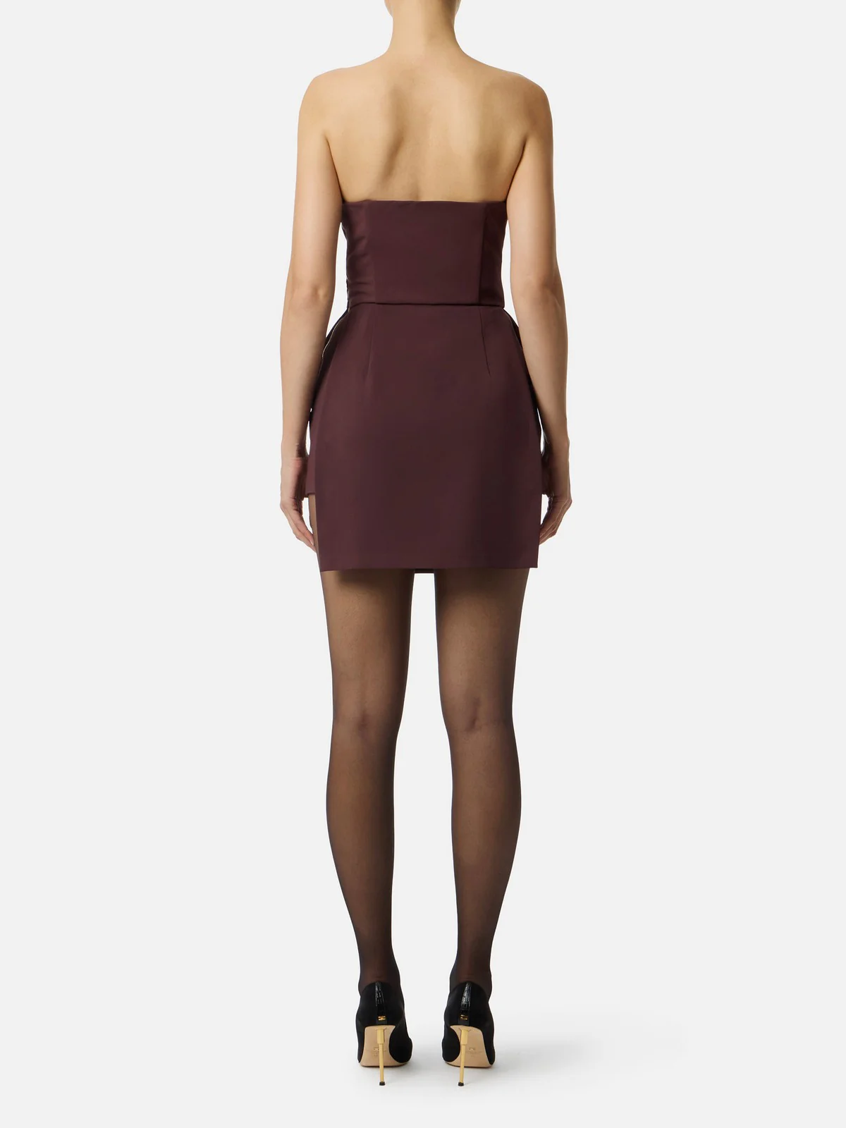 ELISABETTA FRANCHI Abito Donna  AB82457E2 EA4 MERLOT - Image 4