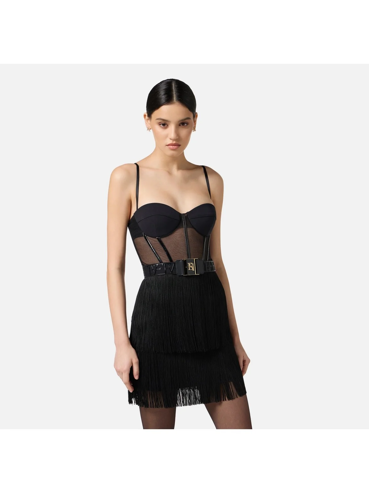 ELISABETTA FRANCHI Abito Donna  AB82556E2 110 Nero - Image 3