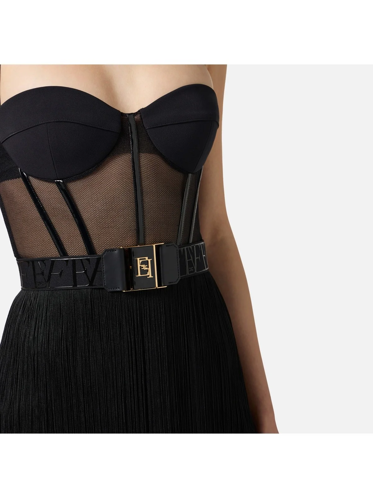 ELISABETTA FRANCHI Abito Donna  AB82556E2 110 Nero - Image 4