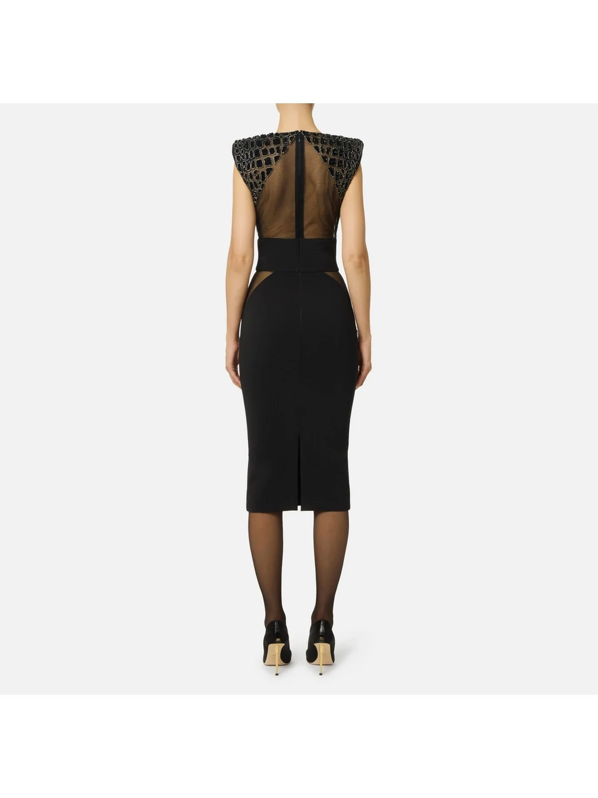 ELISABETTA FRANCHI Abito Donna  AB83457E2 110 Nero - Image 4