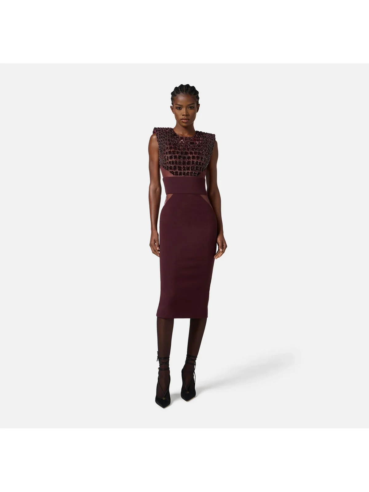 ELISABETTA FRANCHI Abito Donna  AB83457E2 EA4 MERLOT - Image 2
