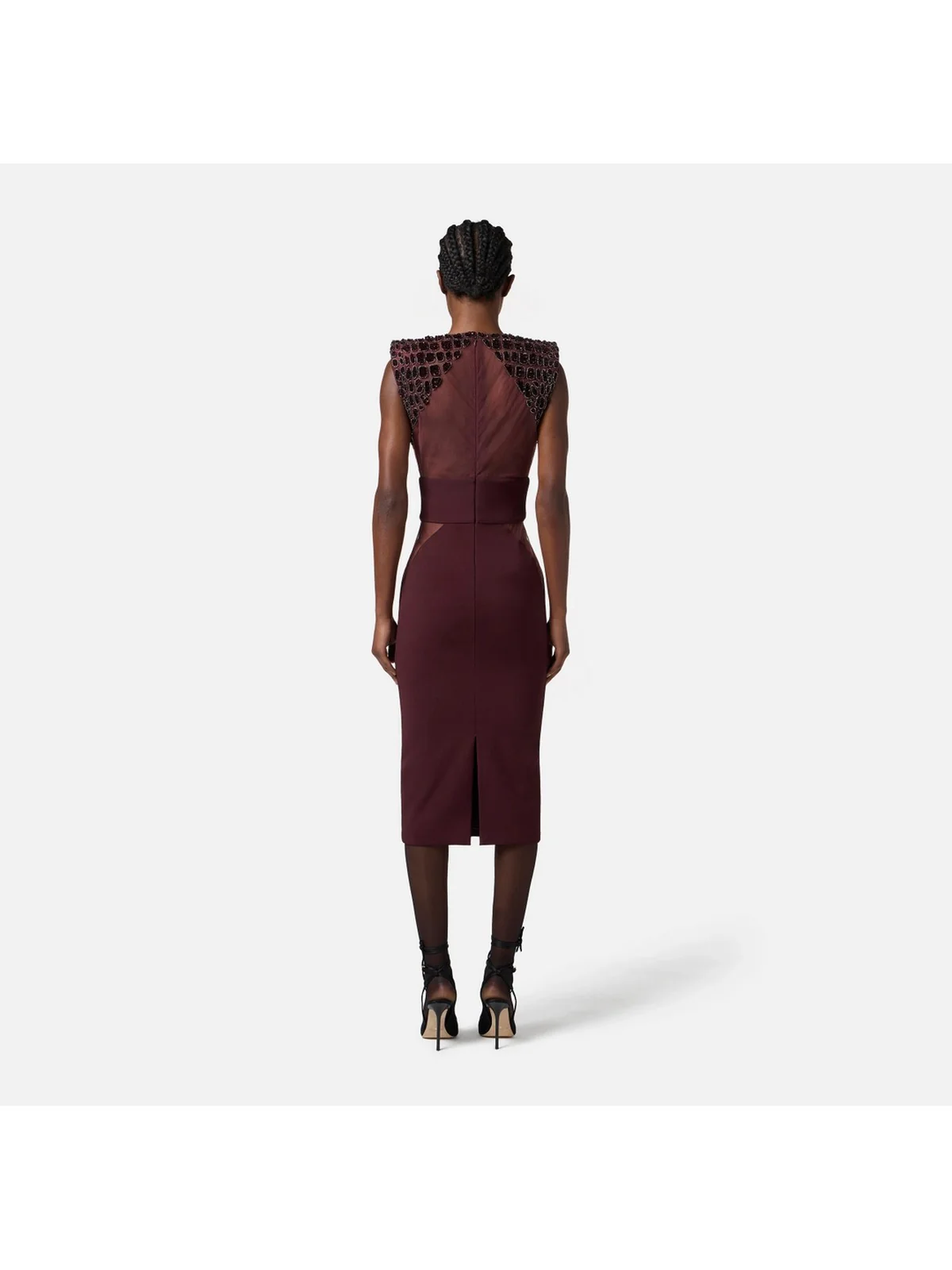 ELISABETTA FRANCHI Abito Donna  AB83457E2 EA4 MERLOT - Image 3