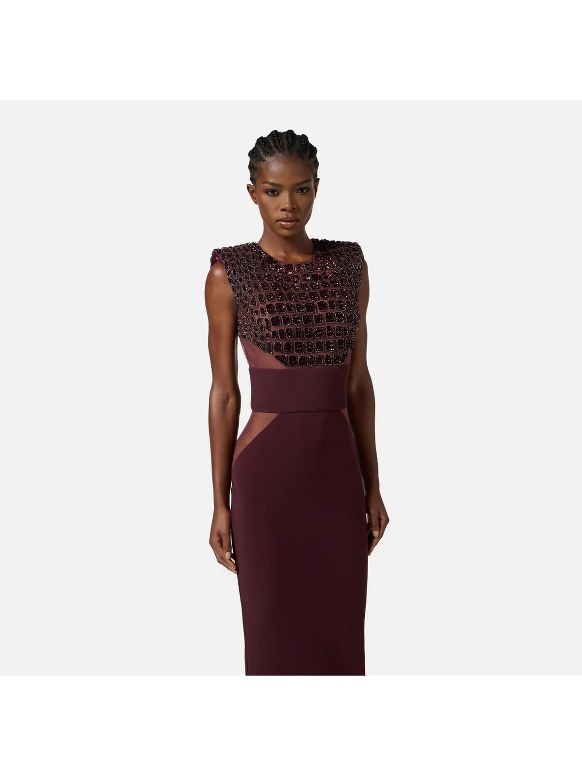 ELISABETTA FRANCHI Abito Donna  AB83457E2 EA4 MERLOT - Image 4