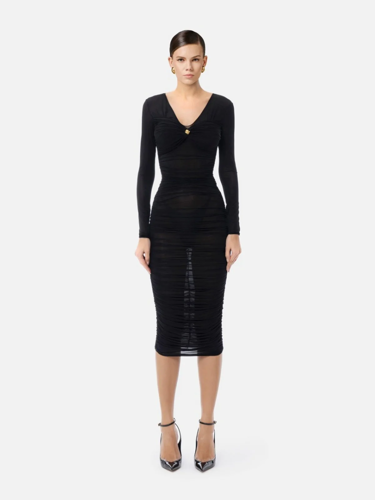ELISABETTA FRANCHI Abito Donna  AB84852E2-110 Nero - Image 2