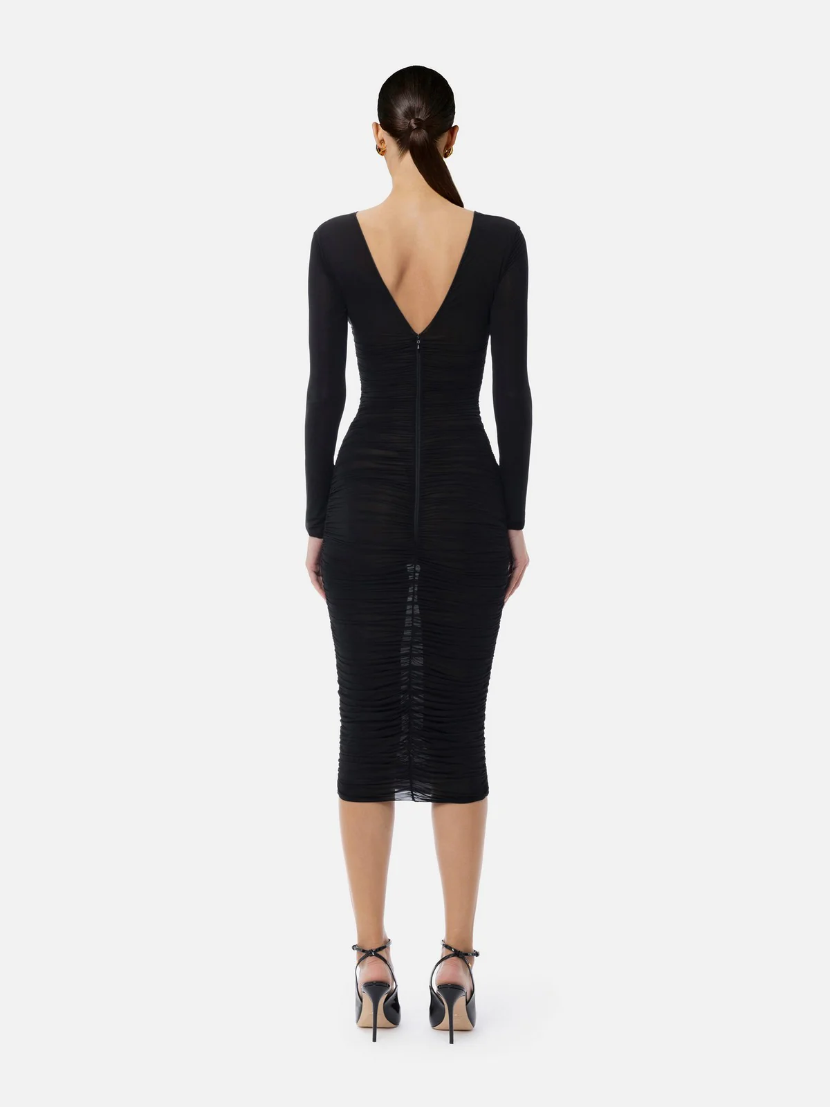 ELISABETTA FRANCHI Abito Donna  AB84852E2-110 Nero - Image 4