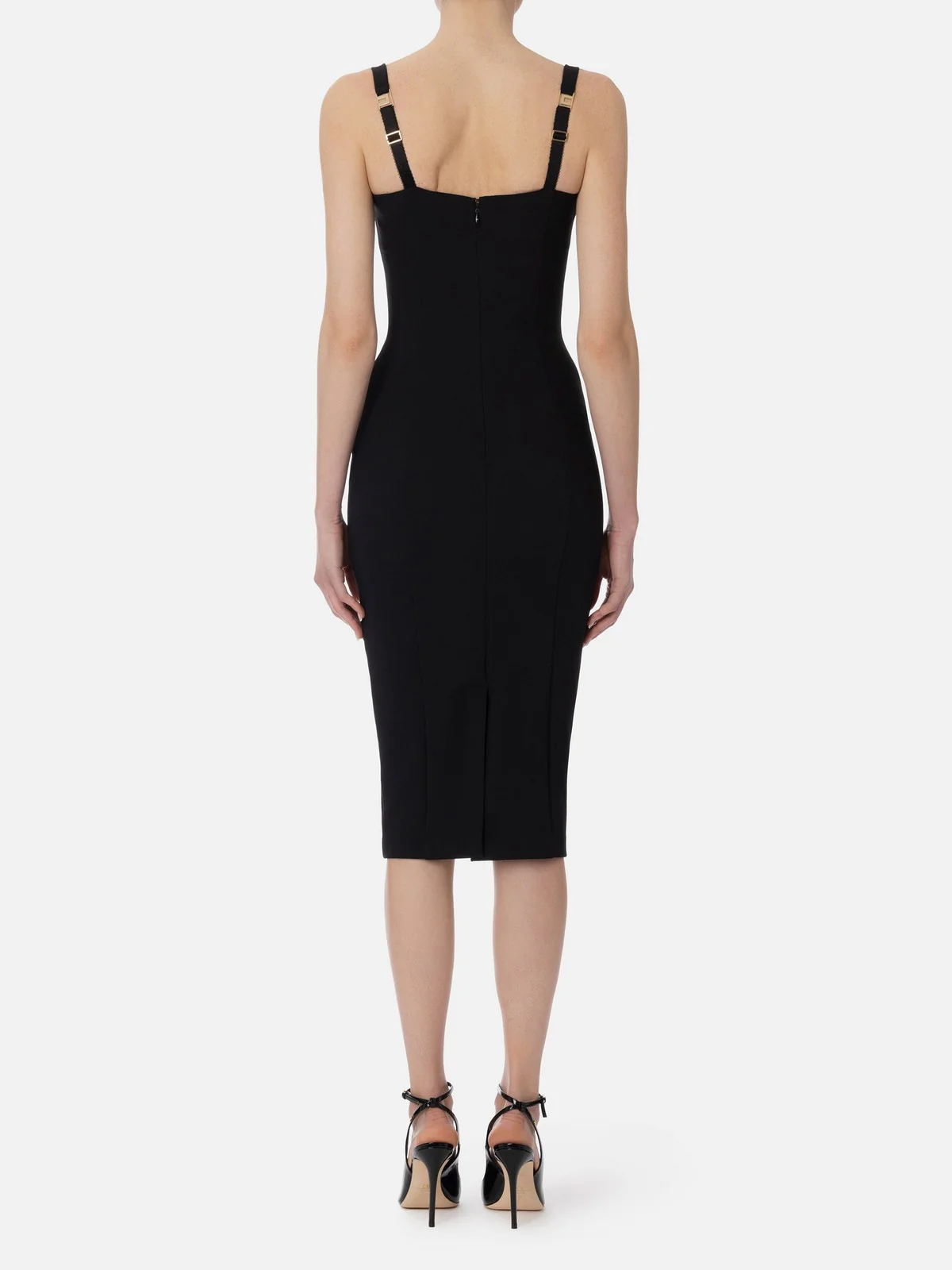 ELISABETTA FRANCHI Abito Donna  AB85052E2-110 Nero - Image 4