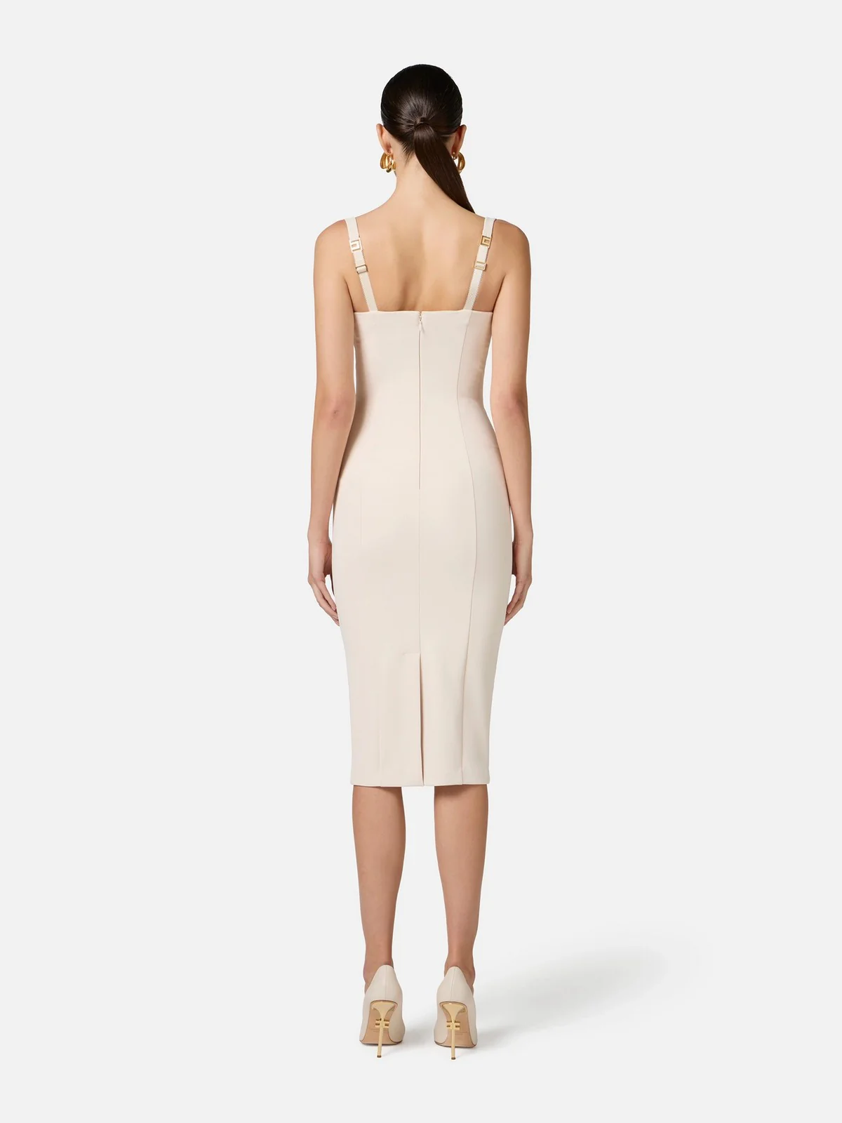 ELISABETTA FRANCHI Abito Donna  AB85052E2-193 Beige - Image 5