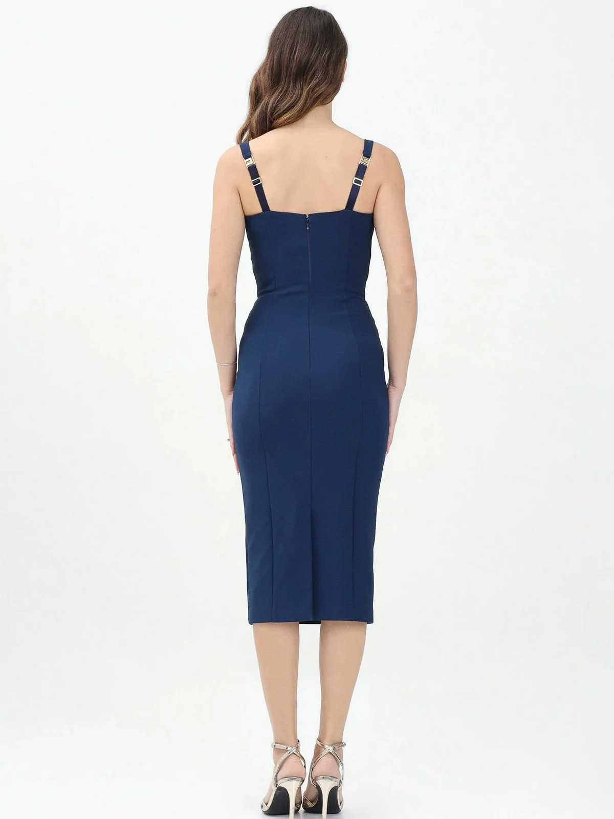 ELISABETTA FRANCHI Abito Donna  AB85052E2-DC8 Blu - Image 5