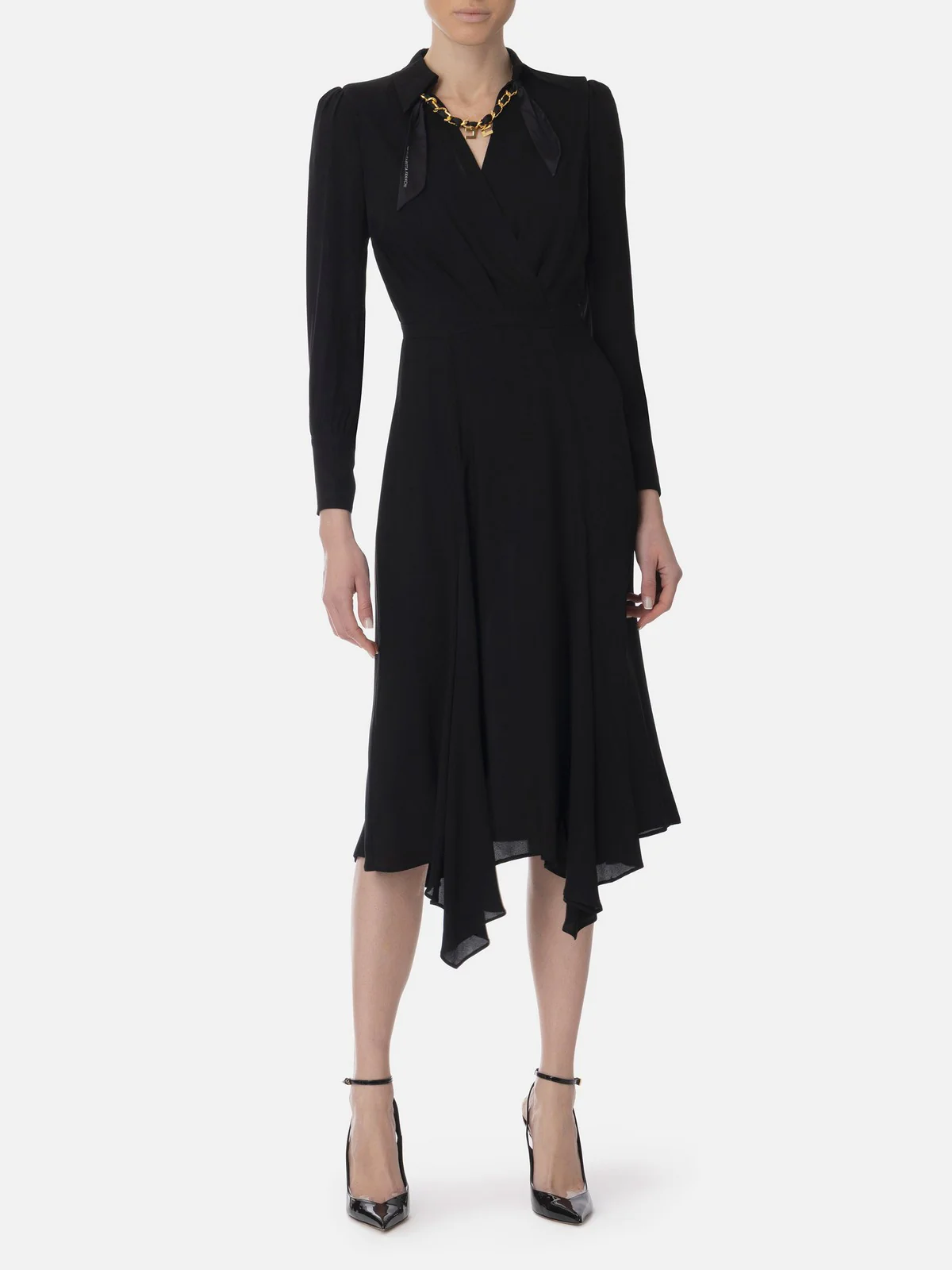 ELISABETTA FRANCHI Abito Donna  AB86352E2-110 NERO - Image 2