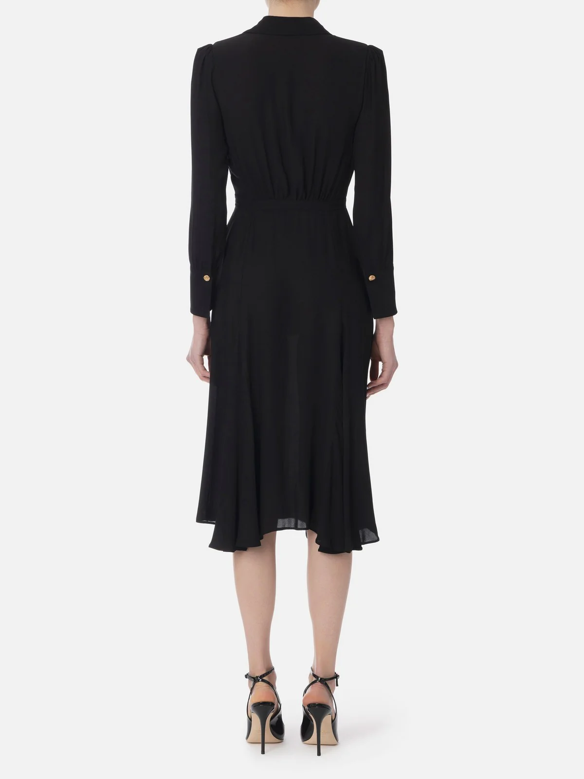 ELISABETTA FRANCHI Abito Donna  AB86352E2-110 NERO - Image 4