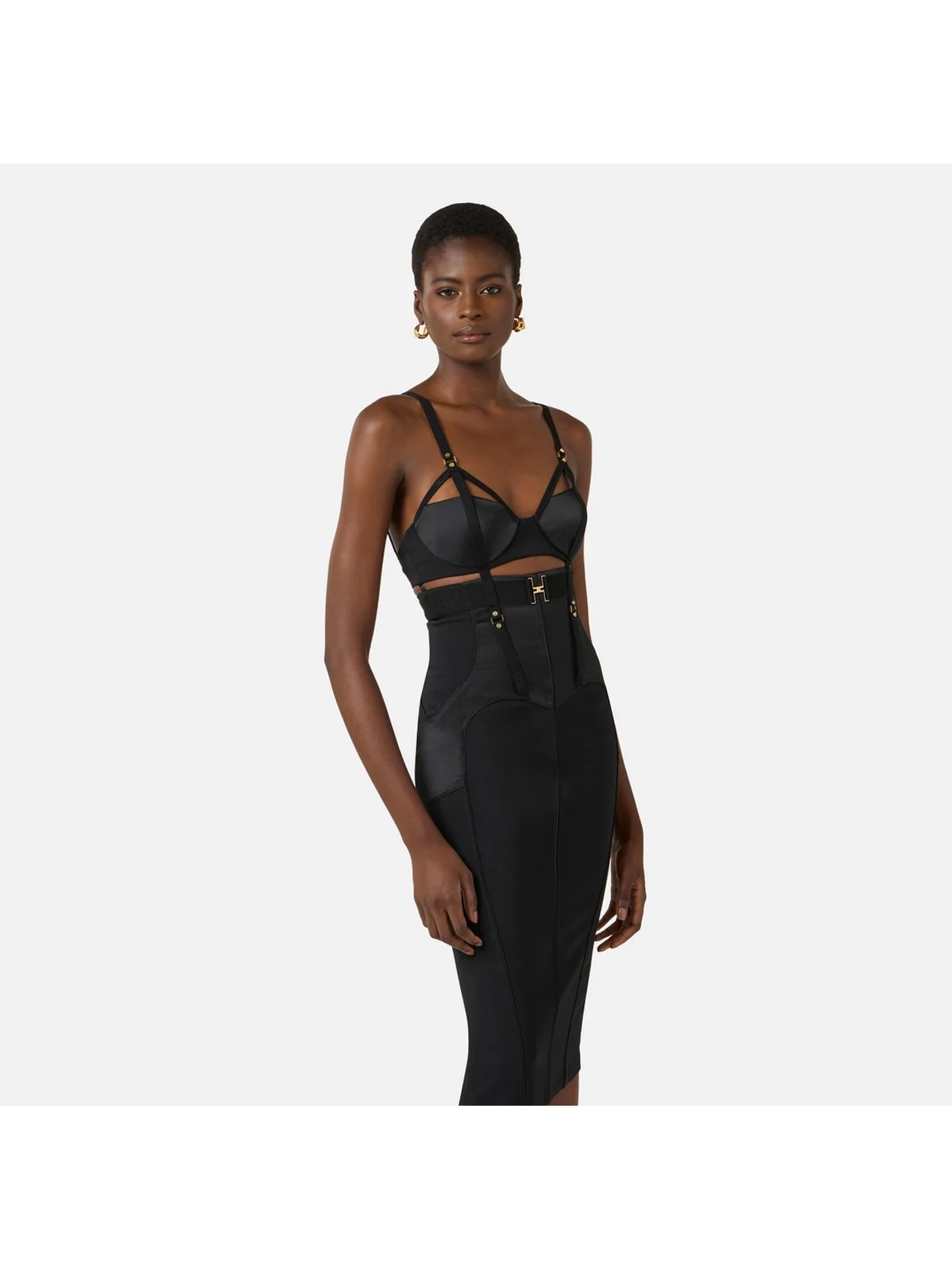 ELISABETTA FRANCHI Abito Donna  AB88162E2 110 Nero - Image 4