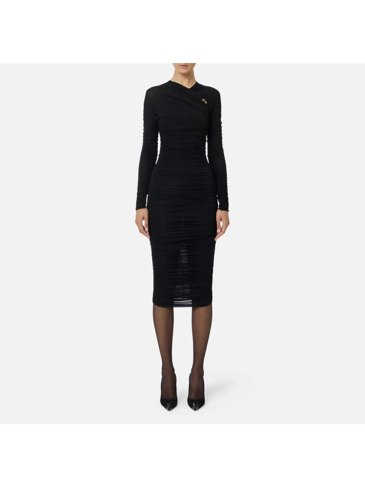 ELISABETTA FRANCHI Abito Donna  AB88857E2 110 Nero - Image 2