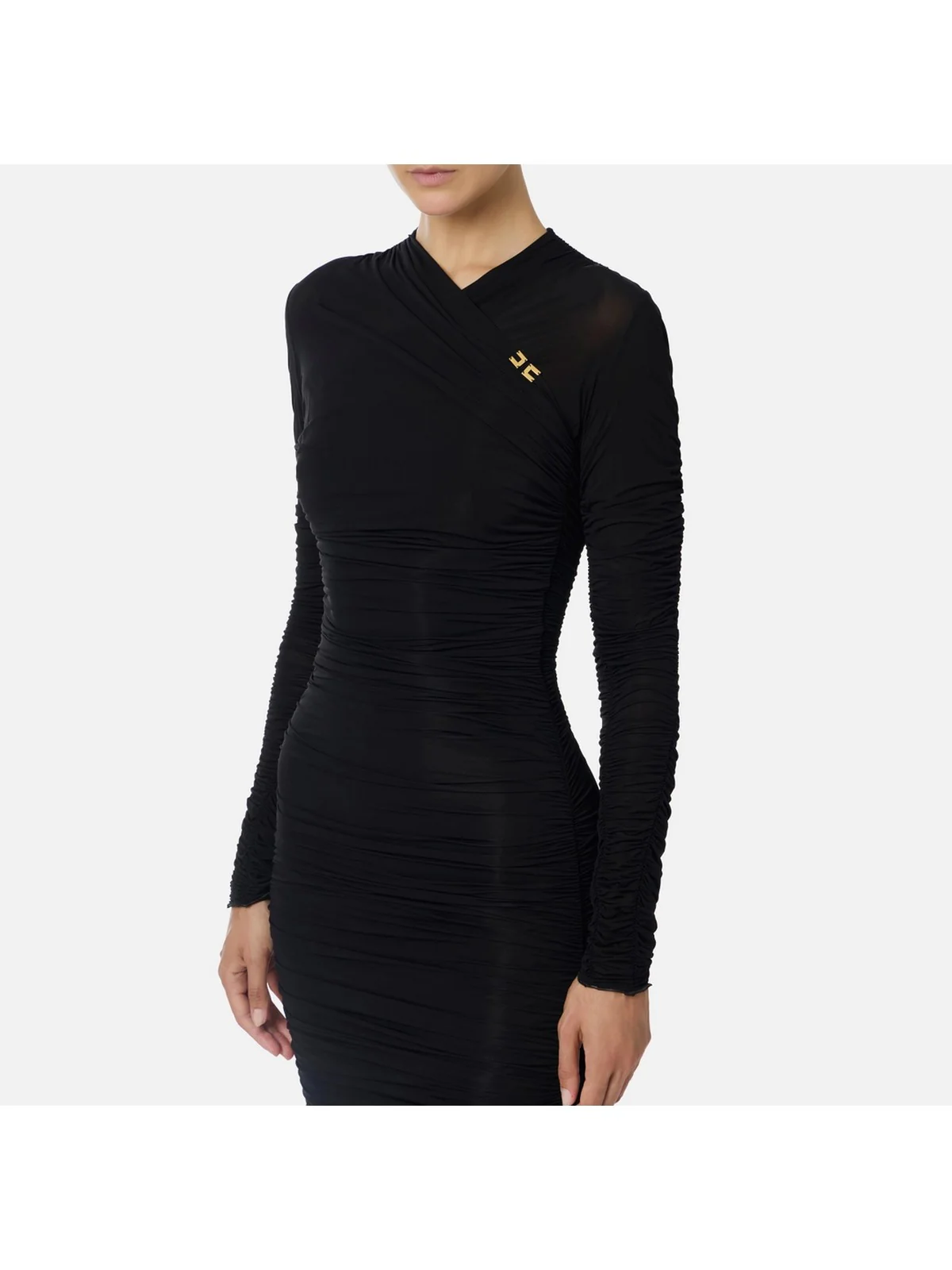ELISABETTA FRANCHI Abito Donna  AB88857E2 110 Nero - Image 3