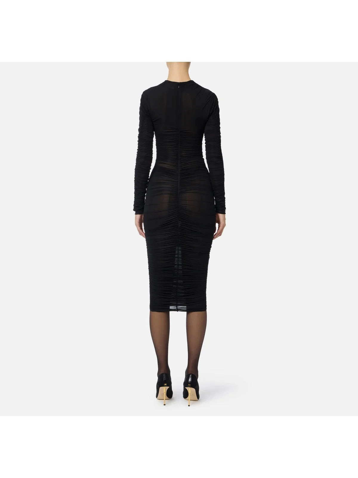 ELISABETTA FRANCHI Abito Donna  AB88857E2 110 Nero - Image 4