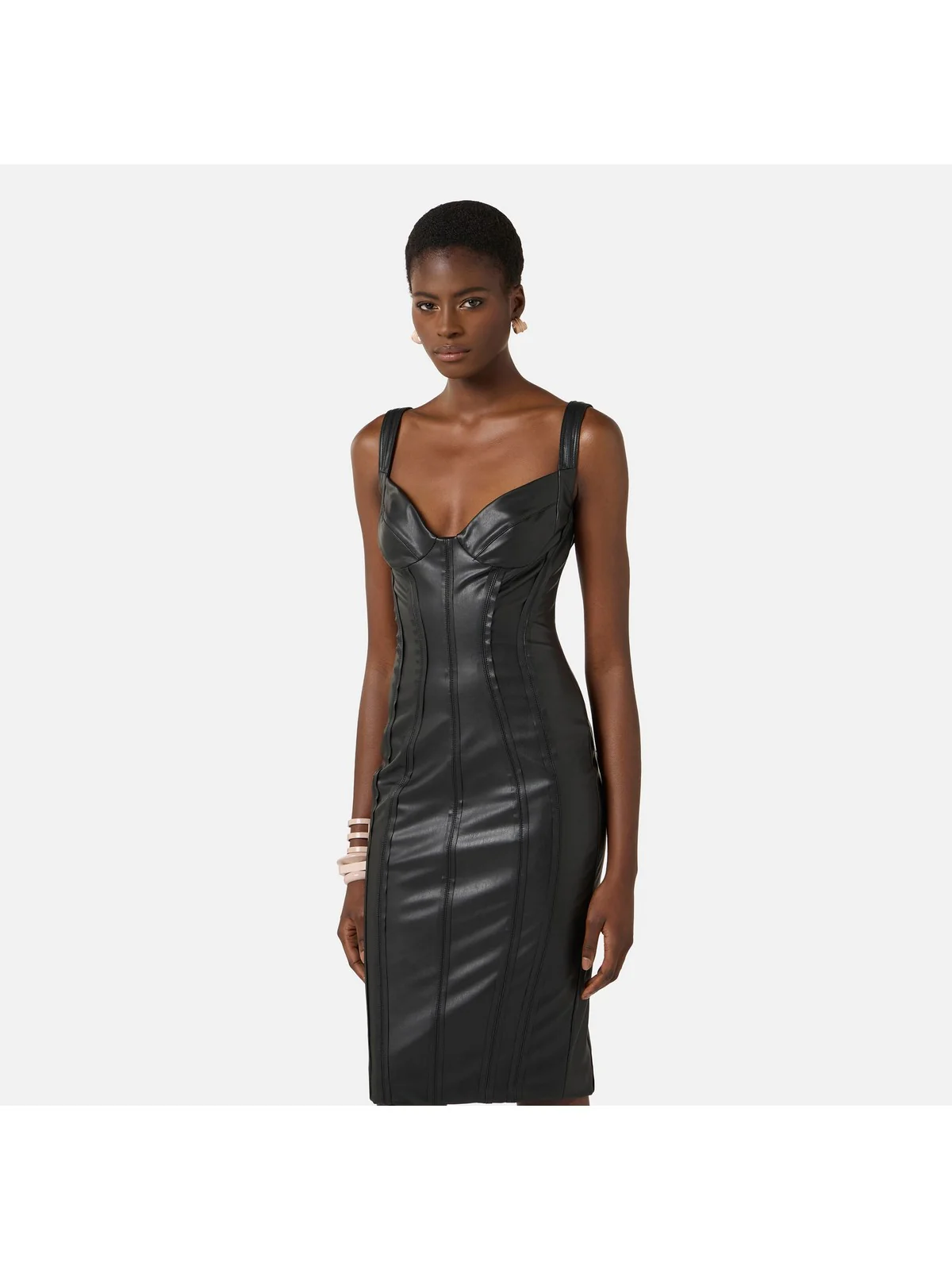 ELISABETTA FRANCHI Abito Donna  AB88961E2 110 Nero - Image 3