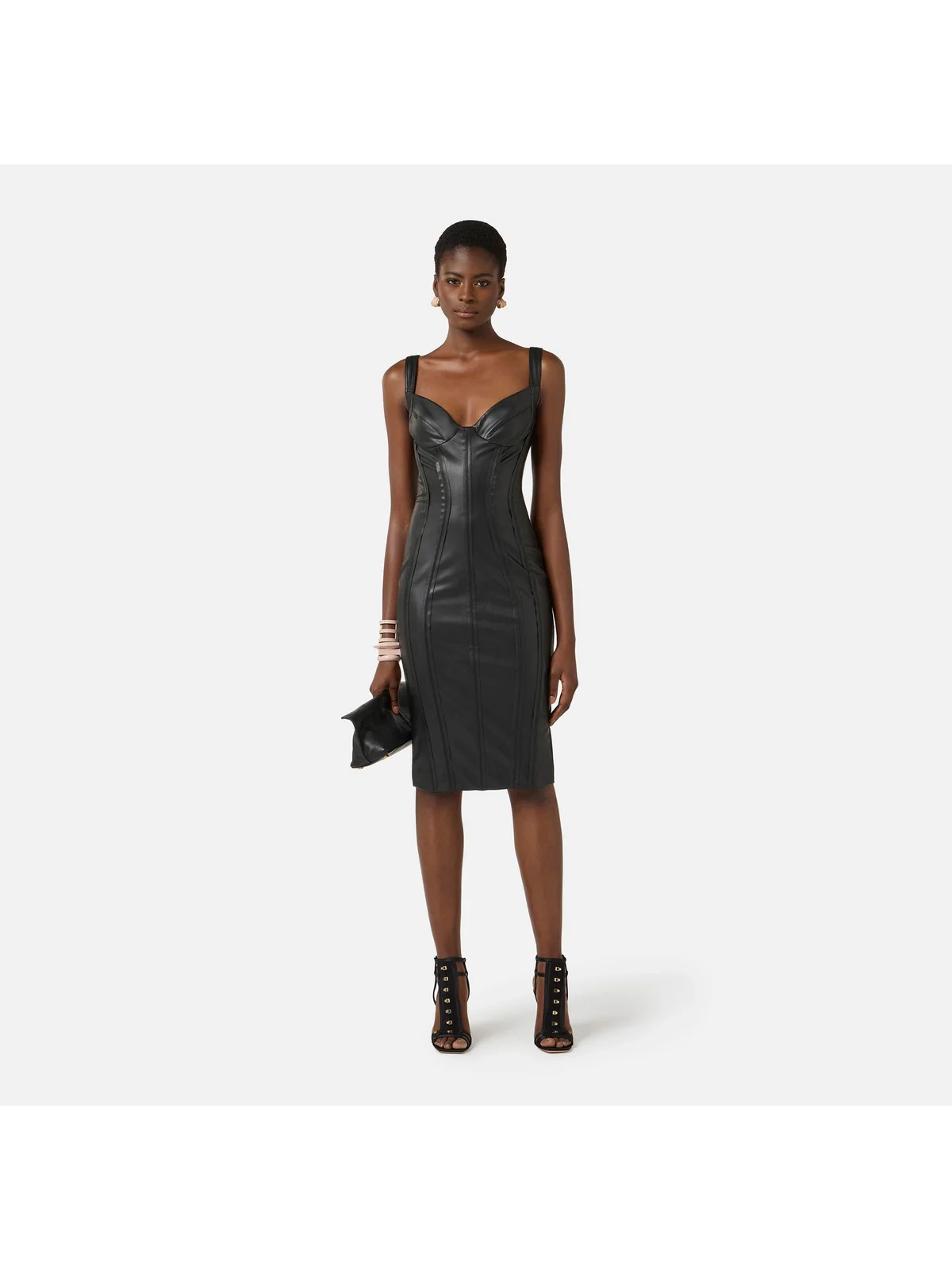 ELISABETTA FRANCHI Abito Donna  AB88961E2 110 Nero - Image 5