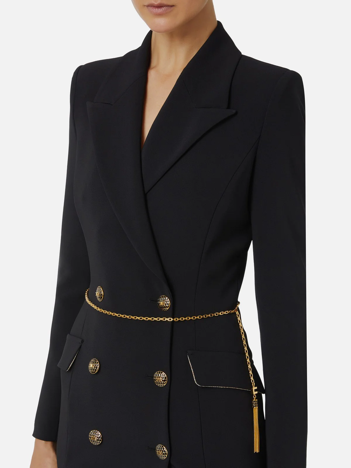ELISABETTA FRANCHI Abito Donna  AB89657E2 110 Nero - Image 3