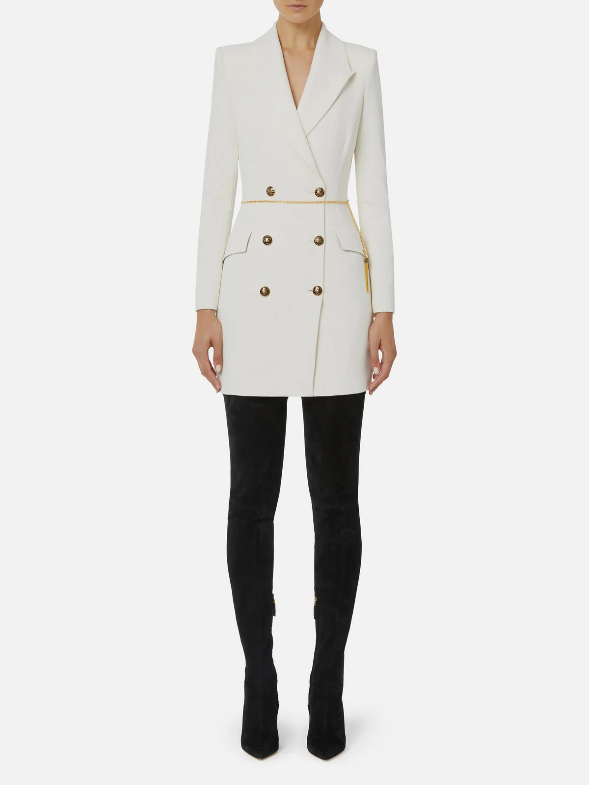 ELISABETTA FRANCHI Abito Donna  AB89657E2 DZ9 MILK - Image 2