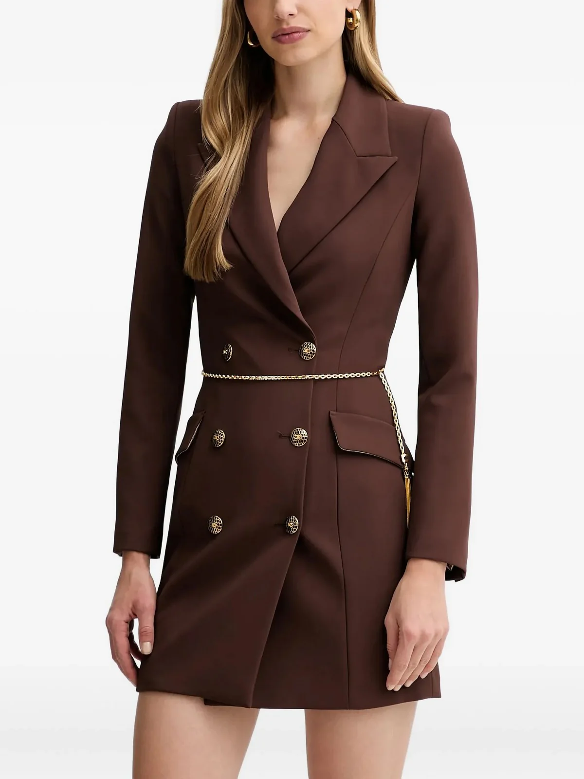 ELISABETTA FRANCHI Abito Donna AB89657E2 EA3 COFFEE - Image 2