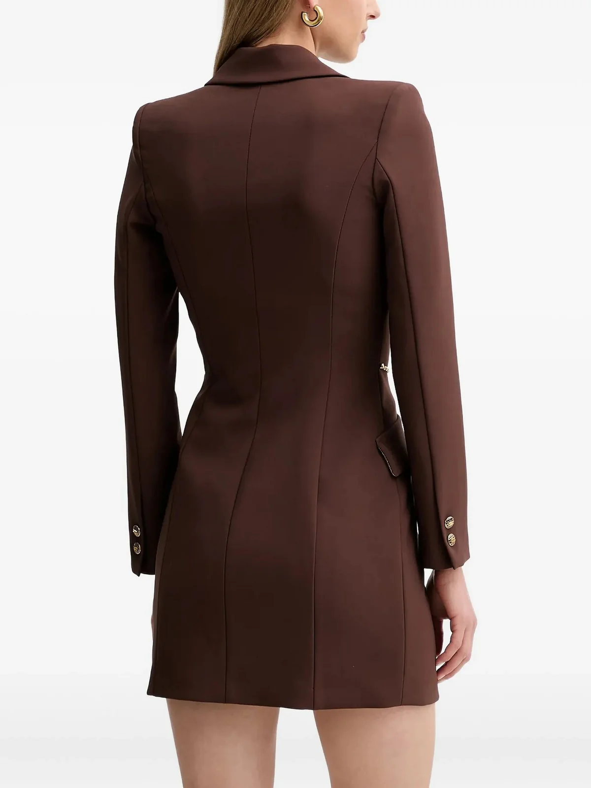 ELISABETTA FRANCHI Abito Donna AB89657E2 EA3 COFFEE - Image 4