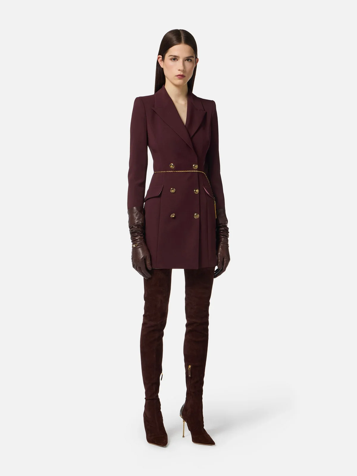 ELISABETTA FRANCHI Abito Donna  AB89657E2 EA4 MERLOT - Image 2