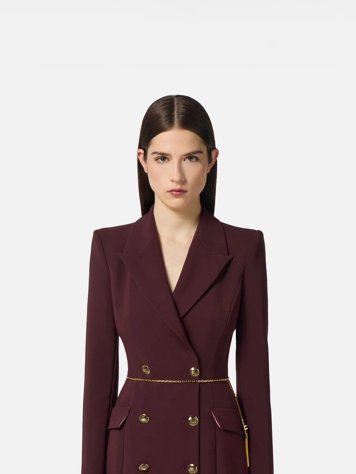 ELISABETTA FRANCHI Abito Donna  AB89657E2 EA4 MERLOT - Image 3