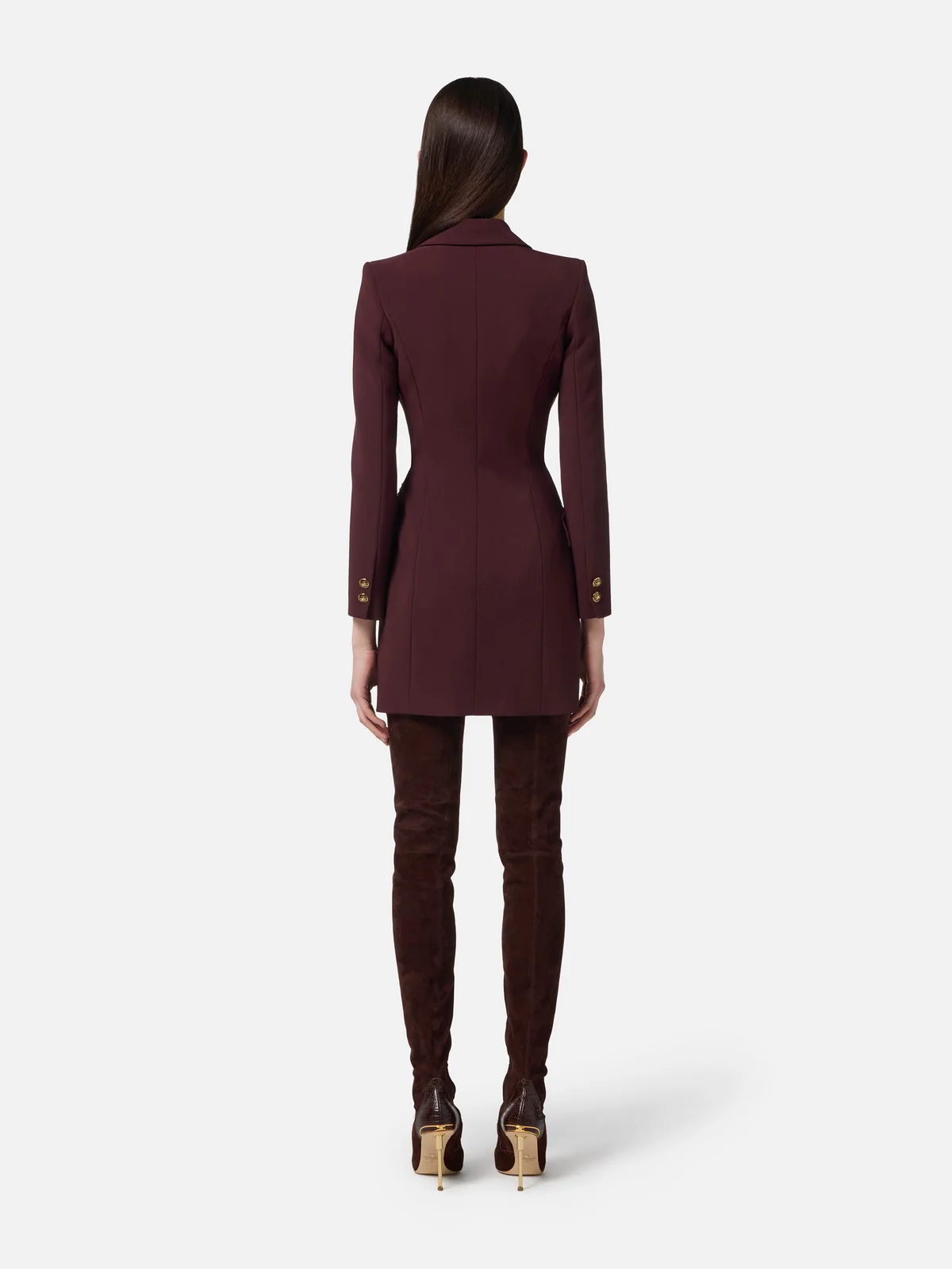 ELISABETTA FRANCHI Abito Donna  AB89657E2 EA4 MERLOT - Image 5