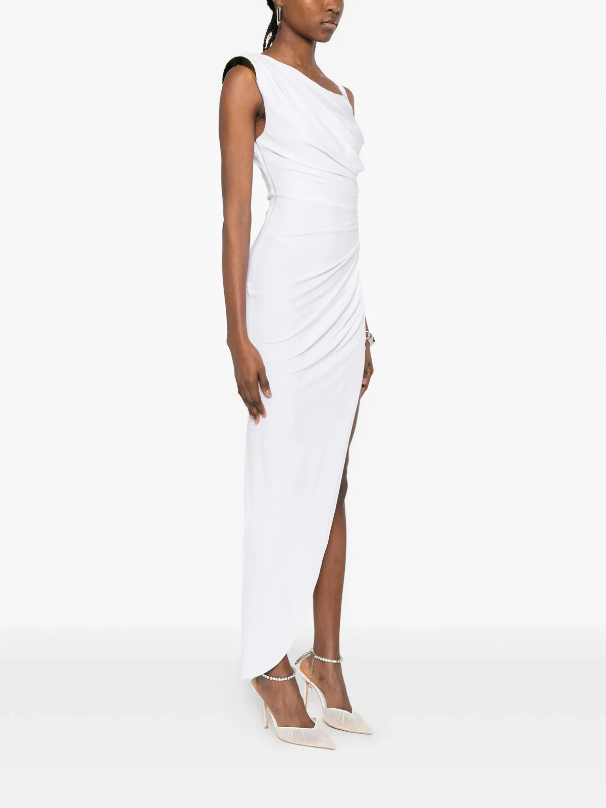 ELISABETTA FRANCHI Abito Donna  AB90661E2 360 Avorio - Image 3
