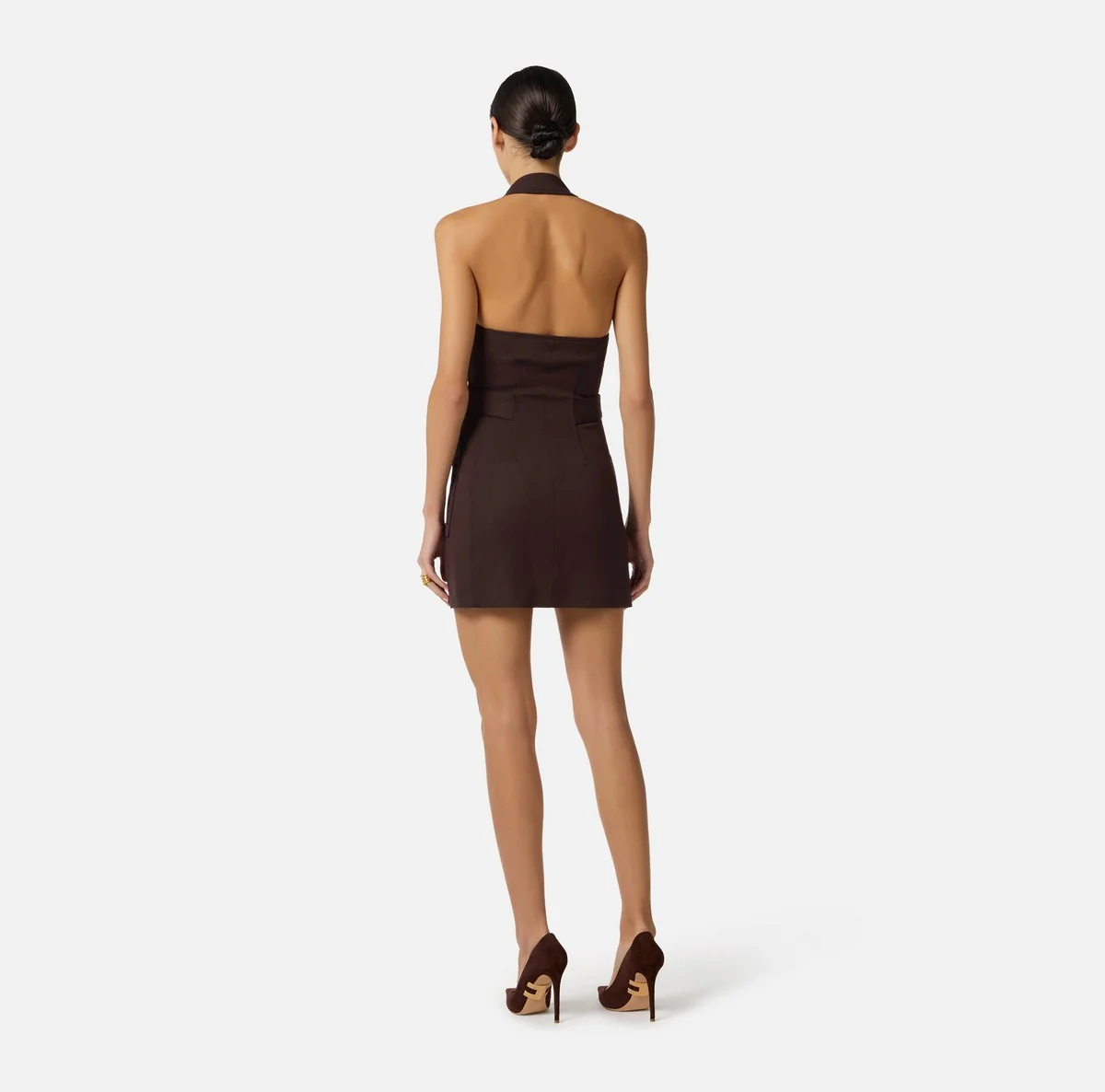 ELISABETTA FRANCHI Abito Donna AB91461E2 644 CACAO - Image 2