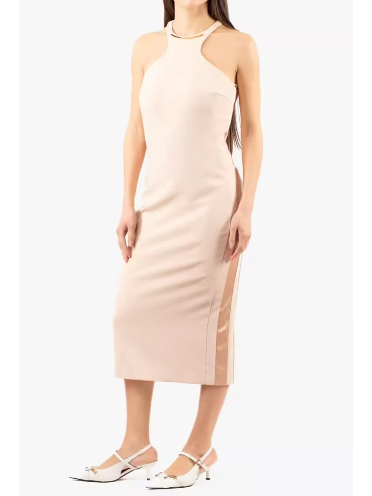 ELISABETTA FRANCHI Abito Donna  AB91761E2 EA1 NUDE - Image 3