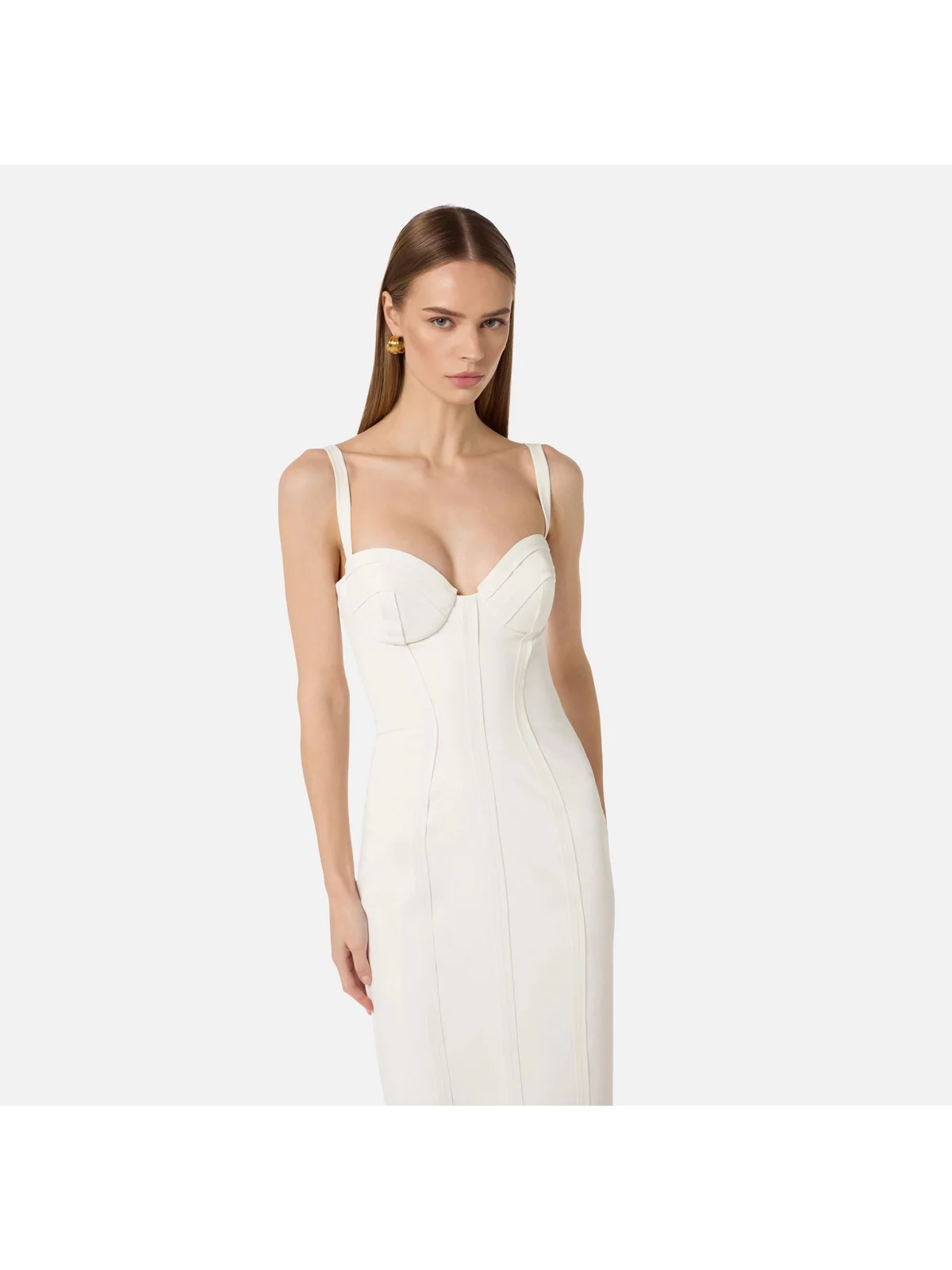 ELISABETTA FRANCHI Abito Donna  AB91861E2 360 Avorio - Image 2