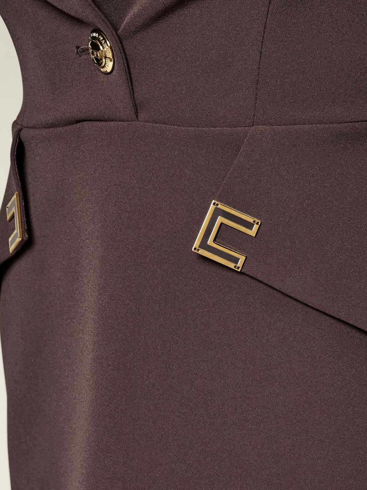 ELISABETTA FRANCHI Abito Donna  AB92461E2 644 CACAO - Image 4