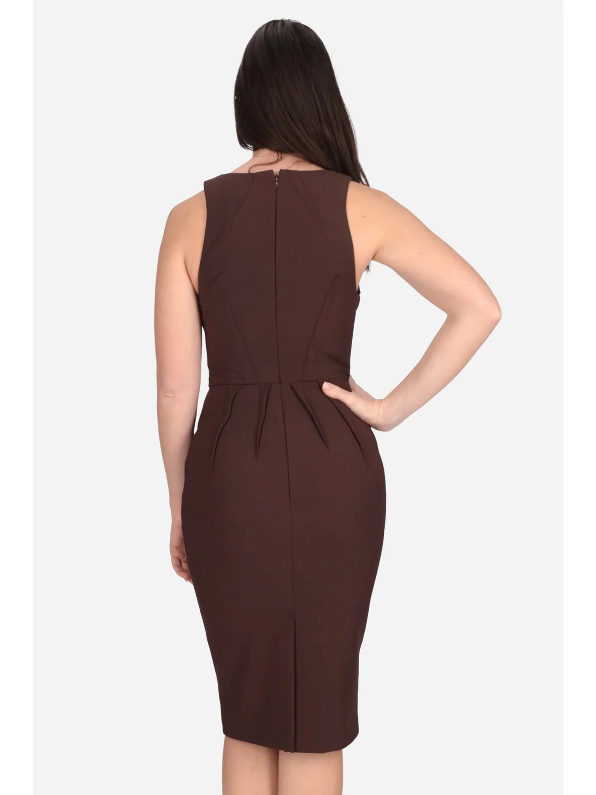 ELISABETTA FRANCHI Abito Donna  AB94162E2 644 CACAO - Image 3