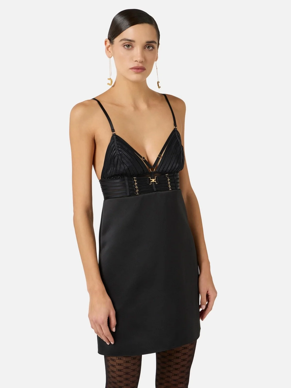 ELISABETTA FRANCHI Abito Donna  AB95062E2 110 Nero - Image 4