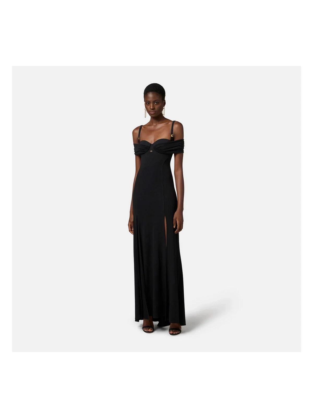 ELISABETTA FRANCHI Abito Donna  ABR0851E2-110 Nero - Image 2