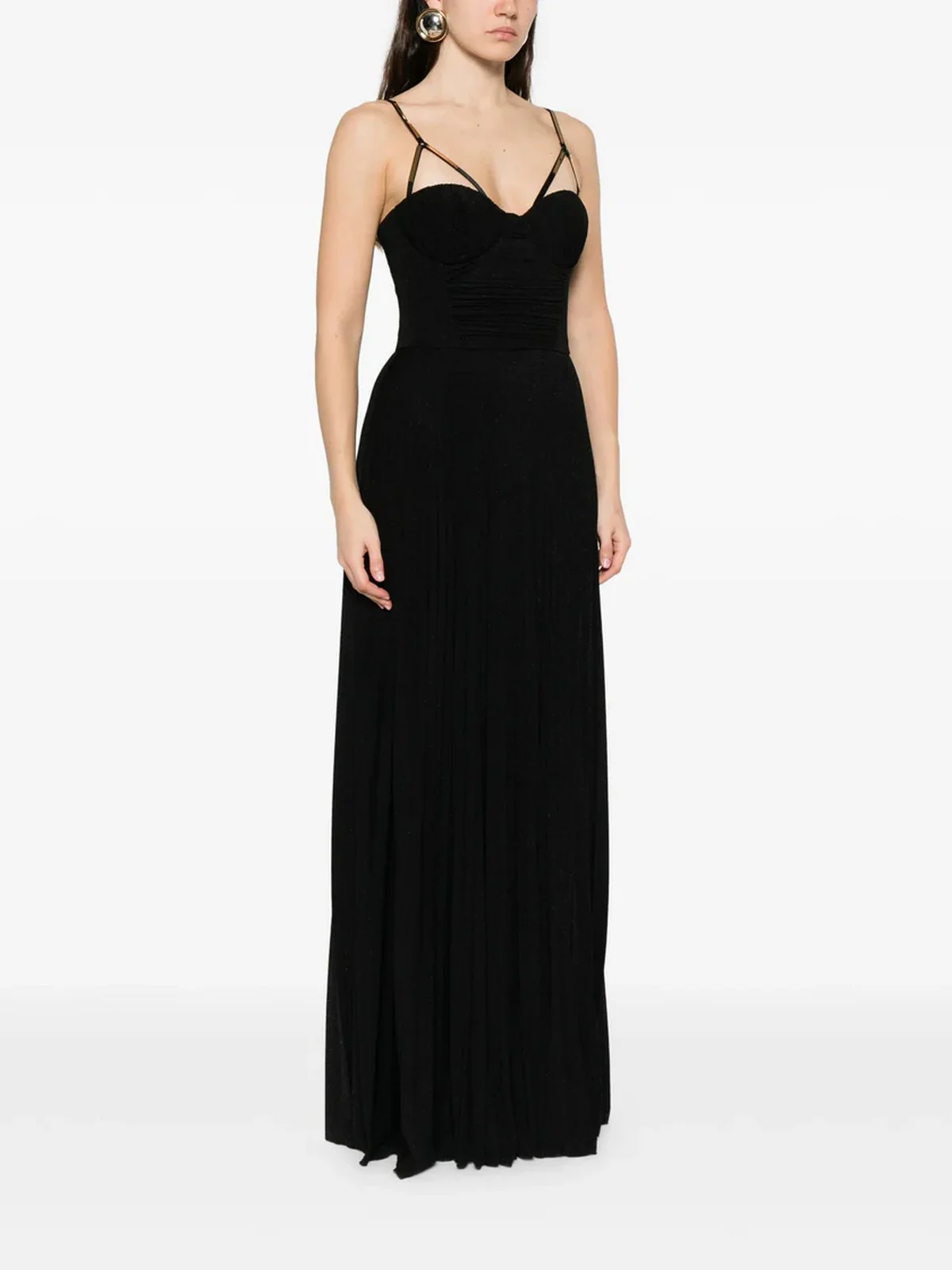 ELISABETTA FRANCHI Abito Donna  ABR1661E2 110 Nero - Image 5
