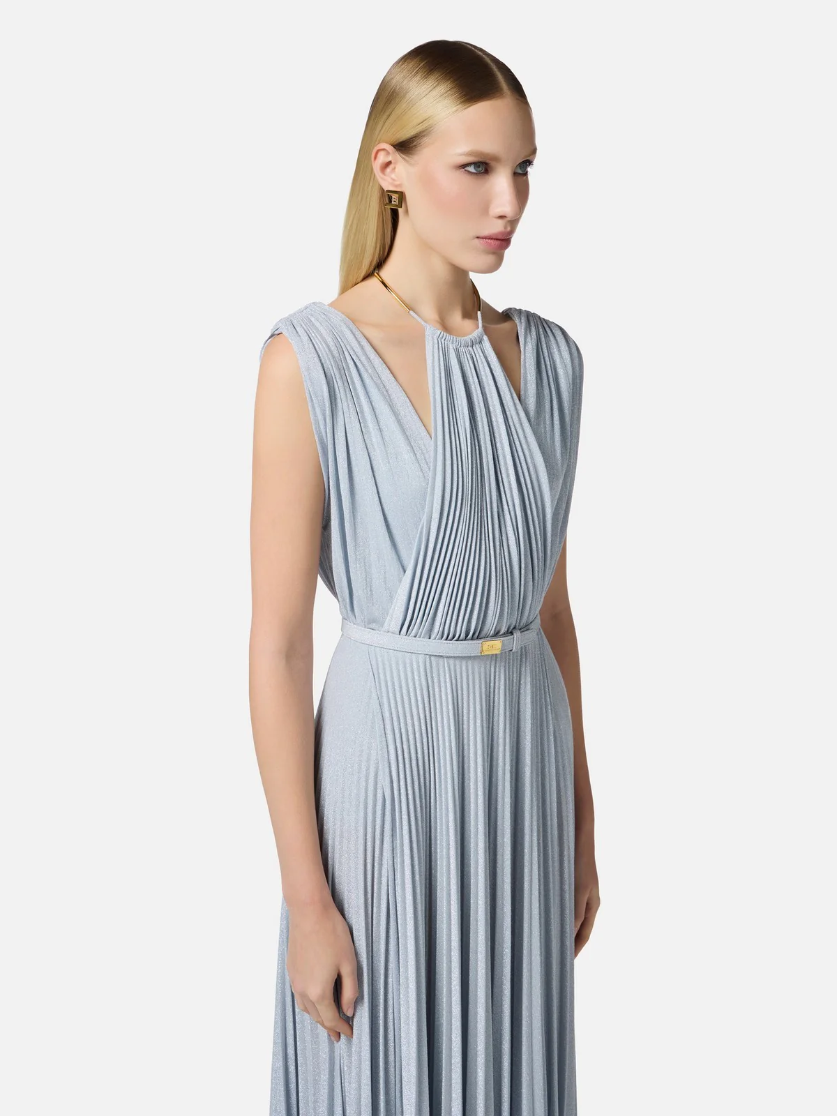 ELISABETTA FRANCHI Abito Donna  ABR2152E2-A28 Blu - Image 3
