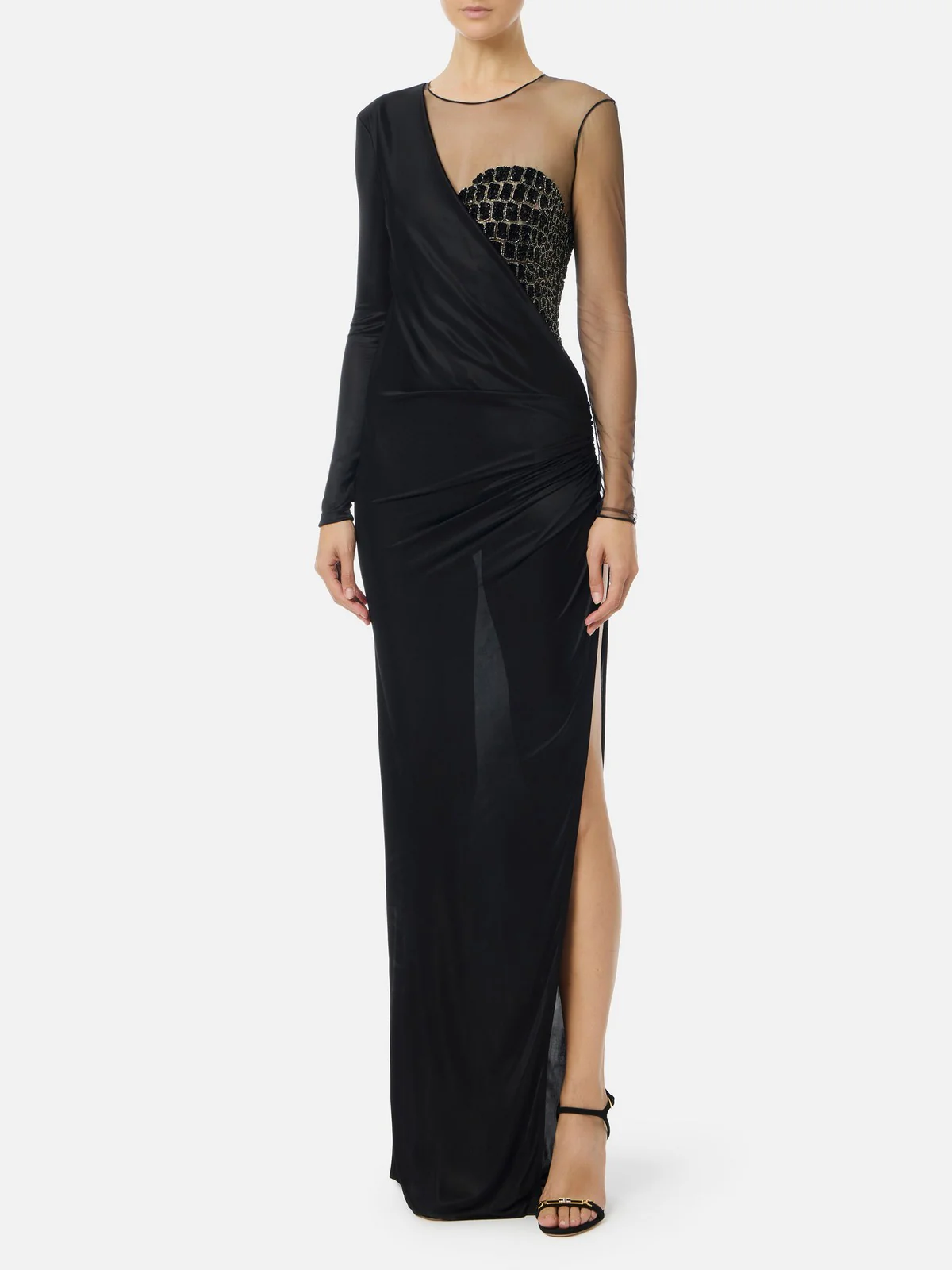 ELISABETTA FRANCHI Abito Donna  ABR2257E2 110 Nero - Image 2