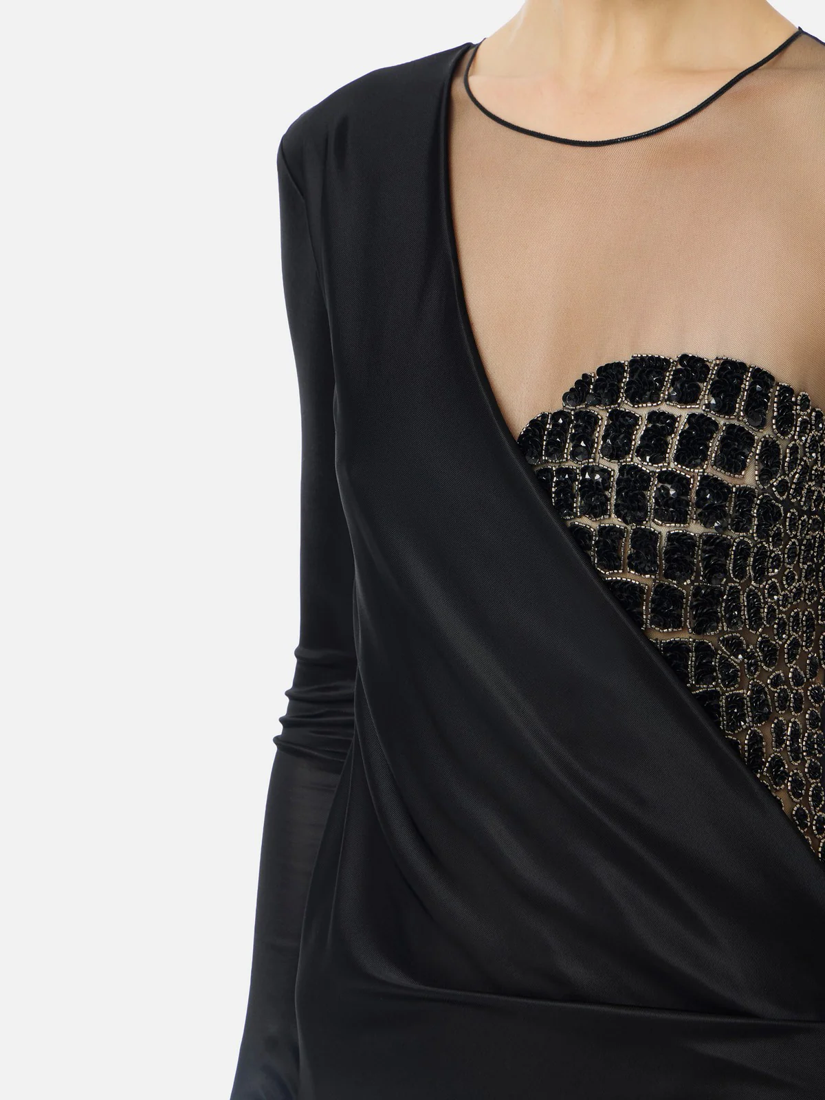 ELISABETTA FRANCHI Abito Donna  ABR2257E2 110 Nero - Image 3