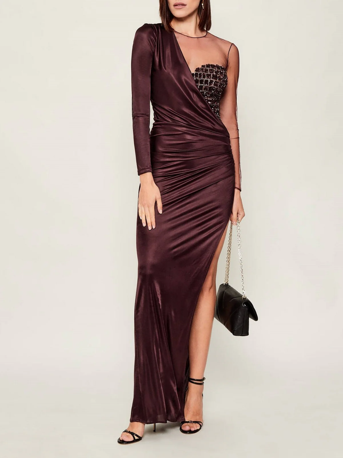 ELISABETTA FRANCHI Abito Donna  ABR2257E2 EA4 MERLOT - Image 2
