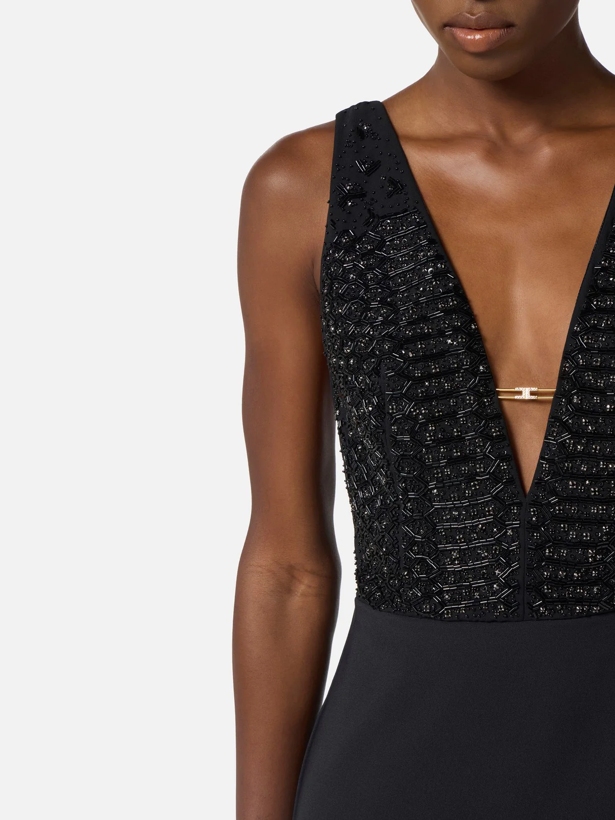 ELISABETTA FRANCHI Abito Donna  ABR2457E2 110 Nero - Image 4