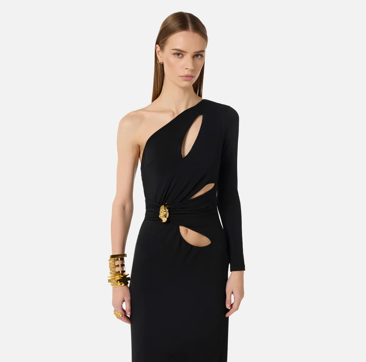 ELISABETTA FRANCHI Abito Donna  ABR2561E2 110 Nero - Image 4