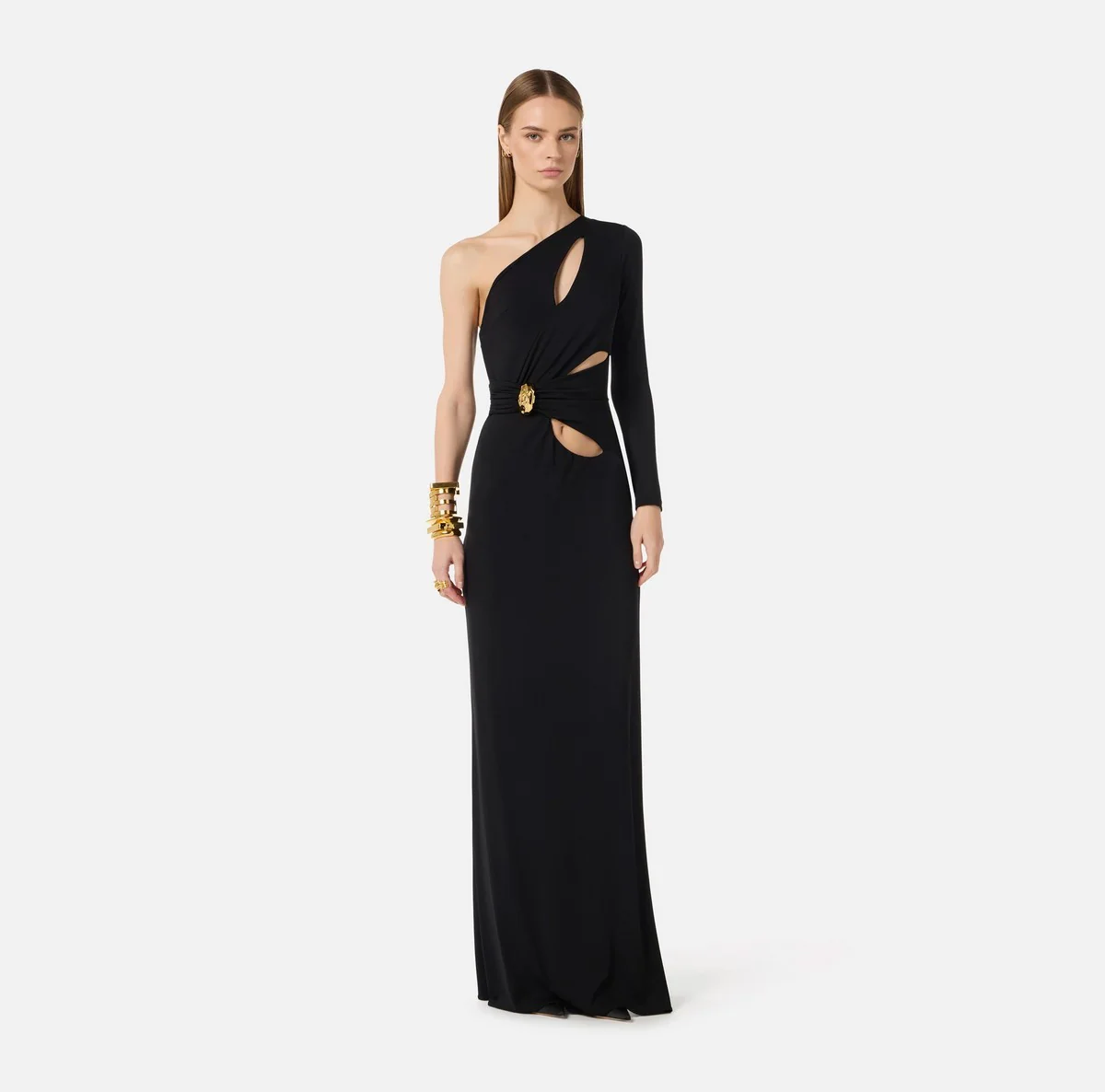 ELISABETTA FRANCHI Abito Donna  ABR2561E2 110 Nero - Image 5