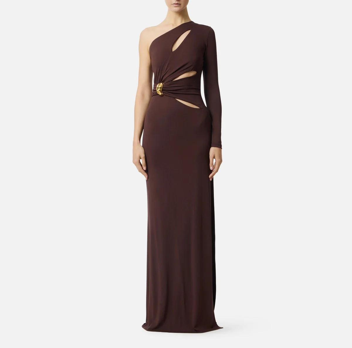 ELISABETTA FRANCHI Abito Donna  ABR2561E2 644 CACAO - Image 5