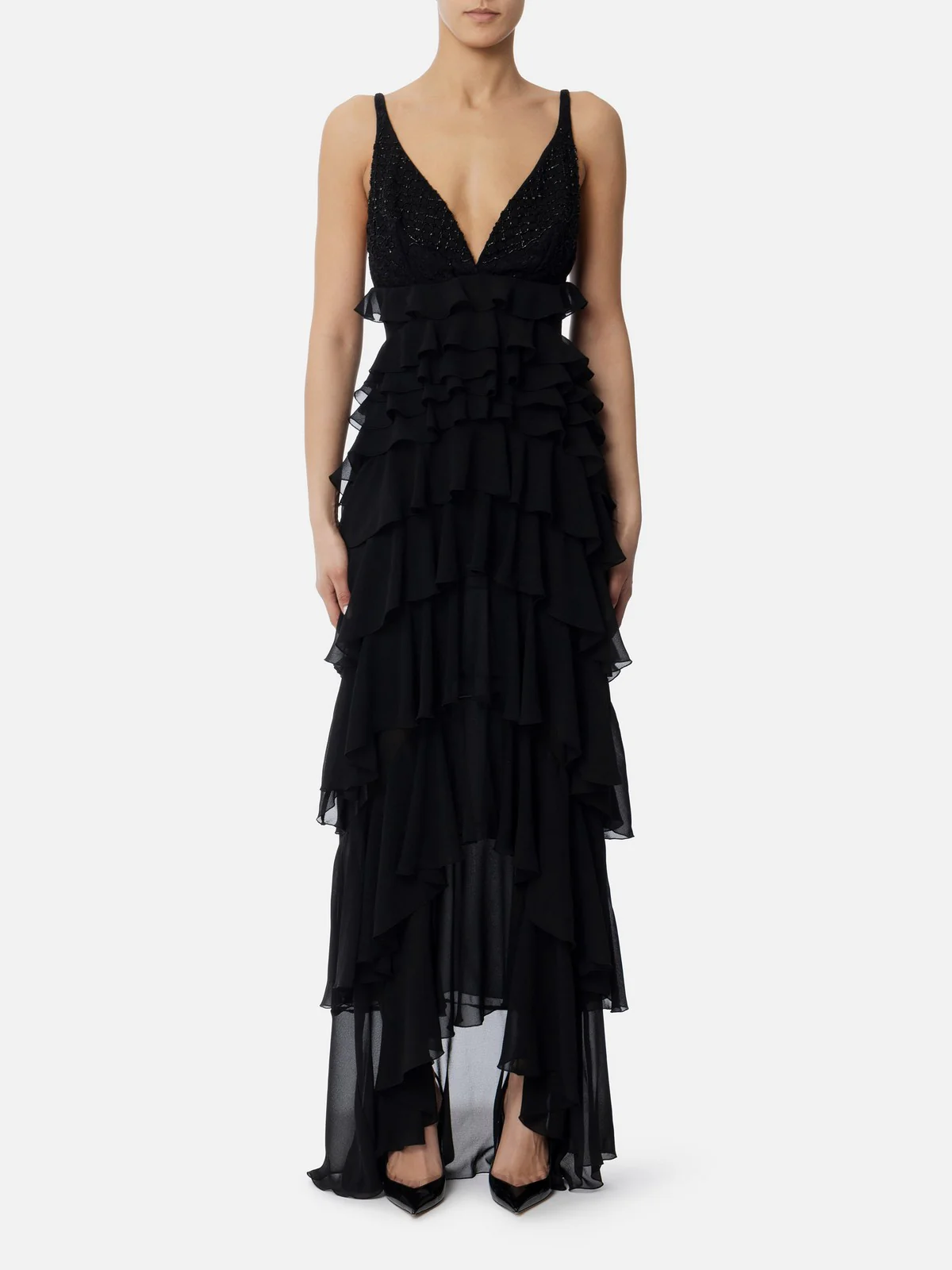 ELISABETTA FRANCHI Abito Donna  ABR4252E2-110 Nero - Image 2