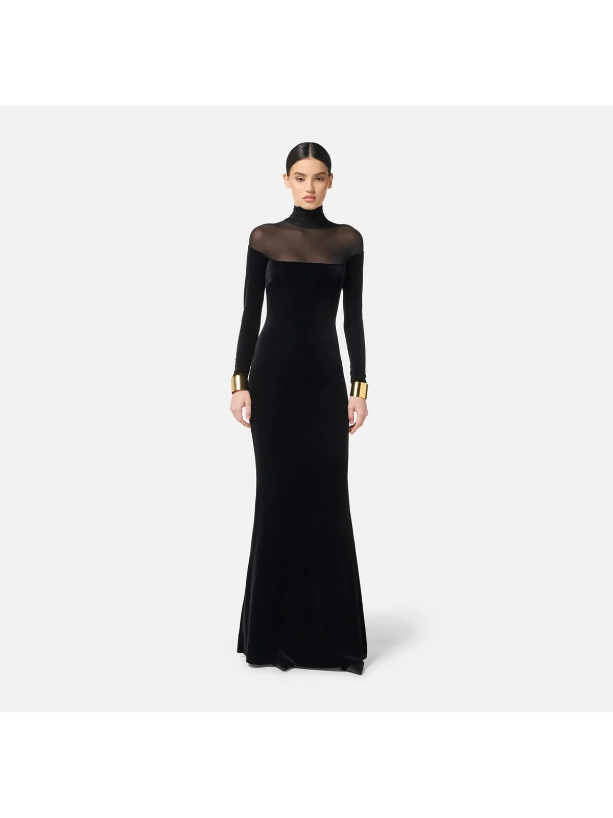 ELISABETTA FRANCHI Abito Donna  ABR4257E2 110 Nero - Image 3