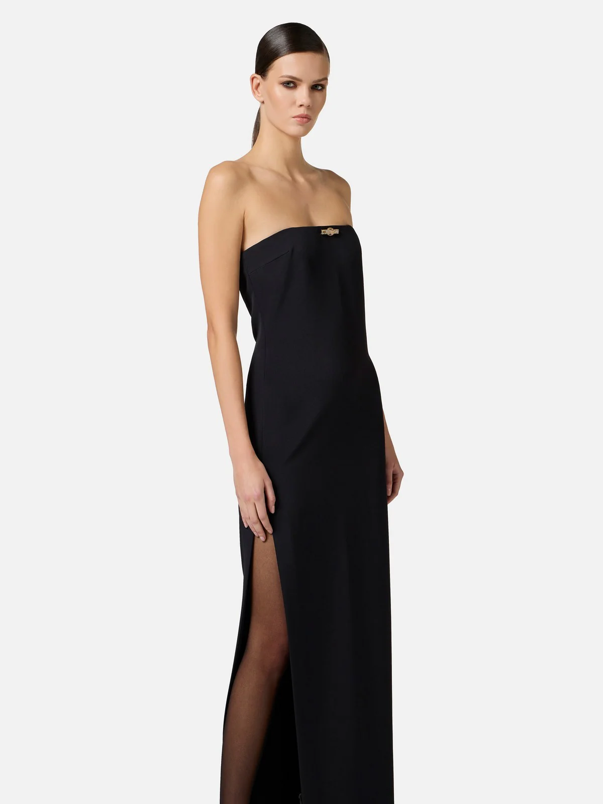 ELISABETTA FRANCHI Abito Donna  ABR4652E2-110 Nero - Image 3