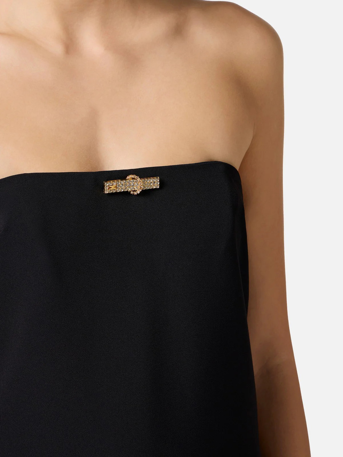 ELISABETTA FRANCHI Abito Donna  ABR4652E2-110 Nero - Image 4